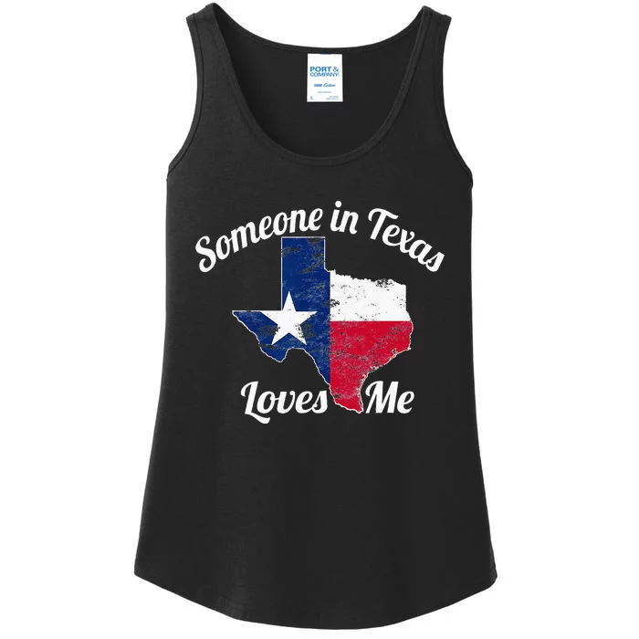 Someone In Texas Loves Me Texas Texan Love Ladies Essential Tank