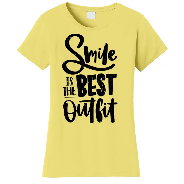 Smile Is The Best Outfit Cute Gift Women's T-Shirt