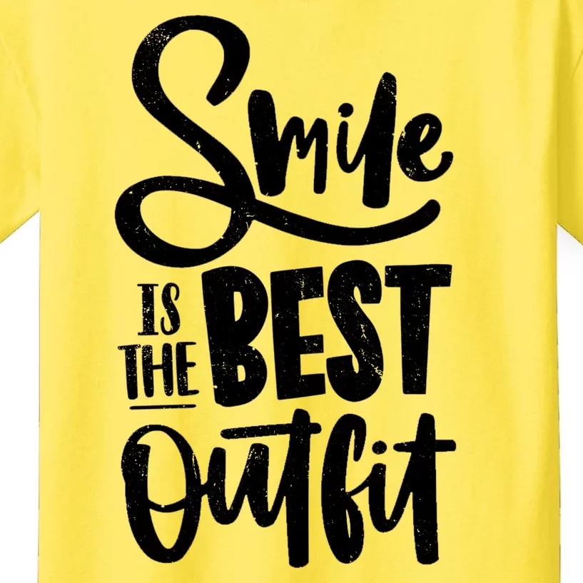 Smile Is The Best Outfit Cute Gift Kids T-Shirt