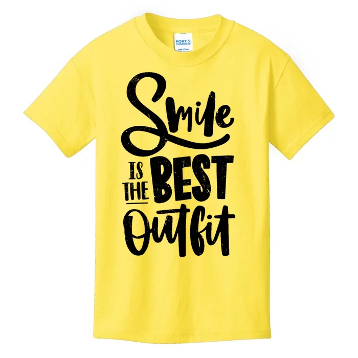 Smile Is The Best Outfit Cute Gift Kids T-Shirt