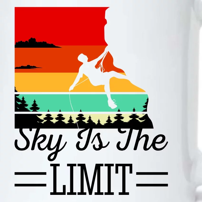 Sky Is The Limited Rock Climbing Black Color Changing Mug