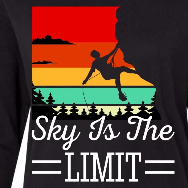 Sky Is The Limited Rock Climbing Womens Cotton Relaxed Long Sleeve T-Shirt