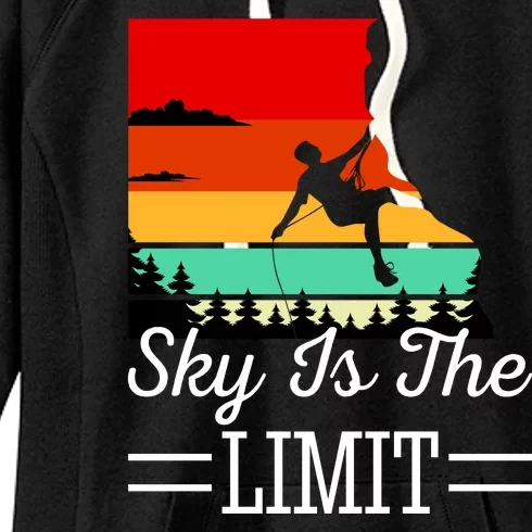 Sky Is The Limited Rock Climbing Women's Fleece Hoodie