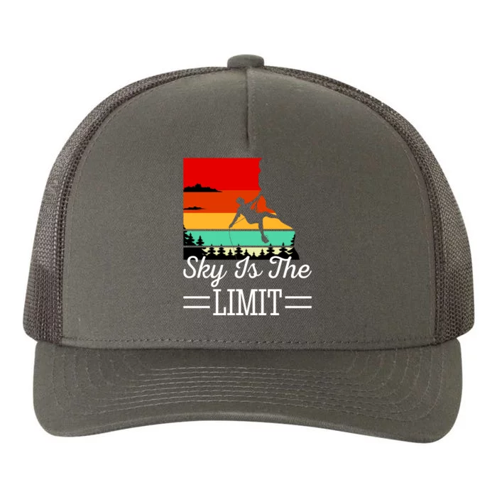 Sky Is The Limited Rock Climbing Yupoong Adult 5-Panel Trucker Hat