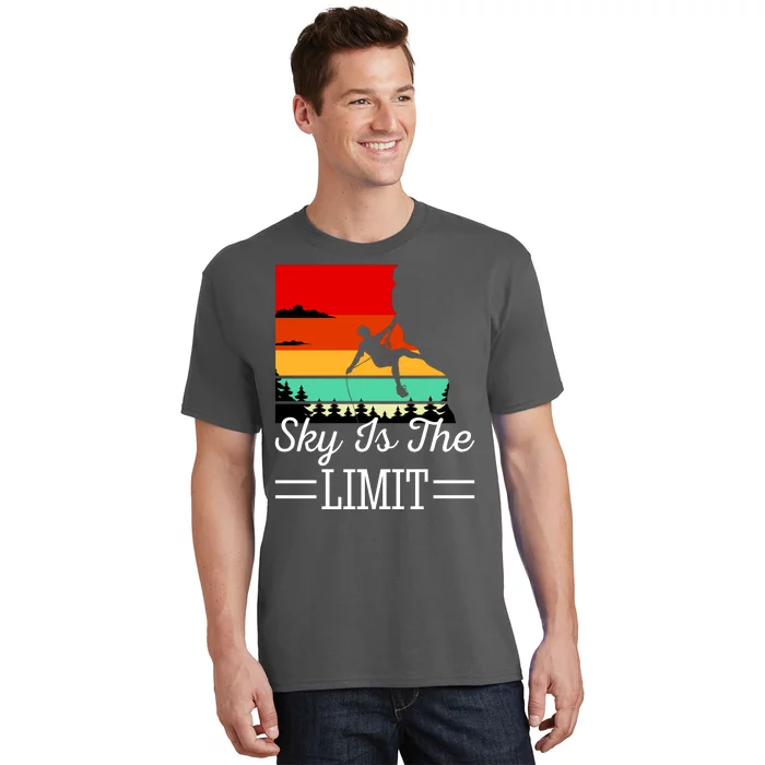 Sky Is The Limited Rock Climbing T-Shirt