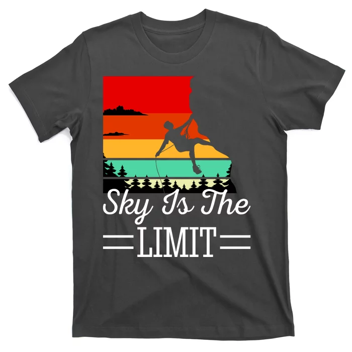 Sky Is The Limited Rock Climbing T-Shirt