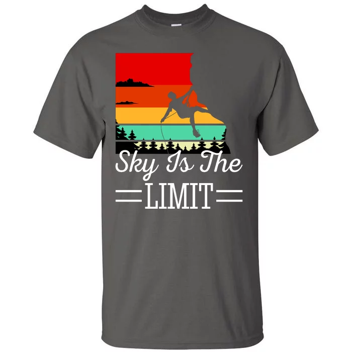 Sky Is The Limited Rock Climbing Tall T-Shirt