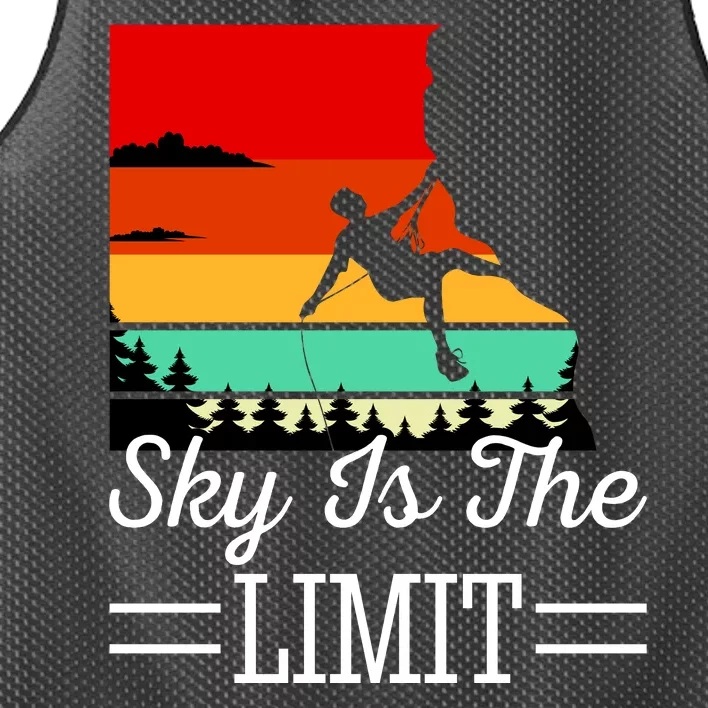 Sky Is The Limited Rock Climbing Mesh Reversible Basketball Jersey Tank