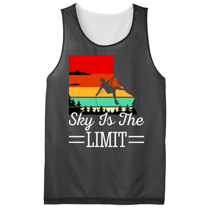 Sky Is The Limited Rock Climbing Mesh Reversible Basketball Jersey Tank