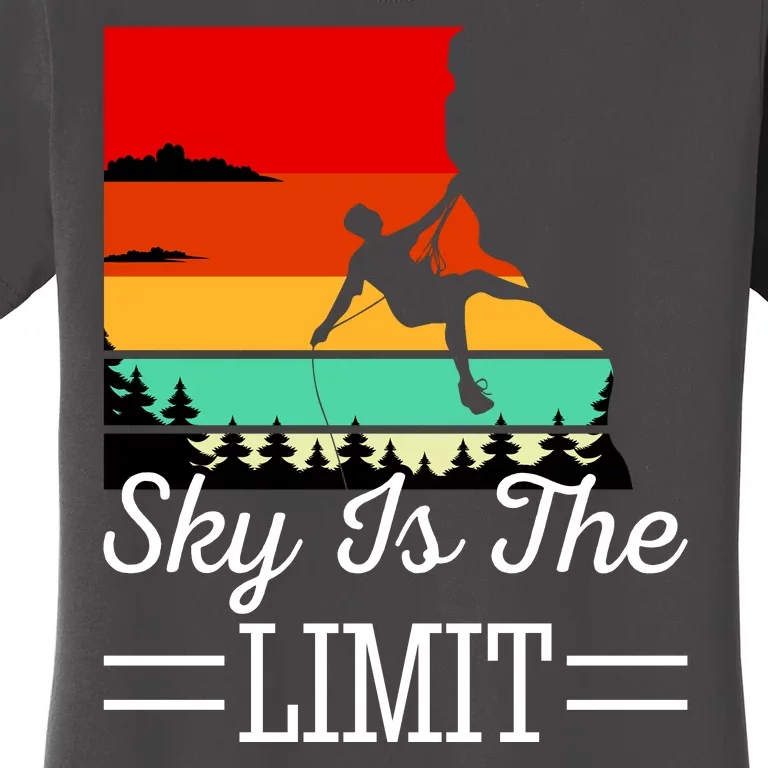 Sky Is The Limited Rock Climbing Women's T-Shirt