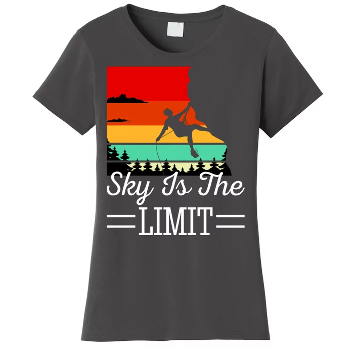 Sky Is The Limited Rock Climbing Women's T-Shirt