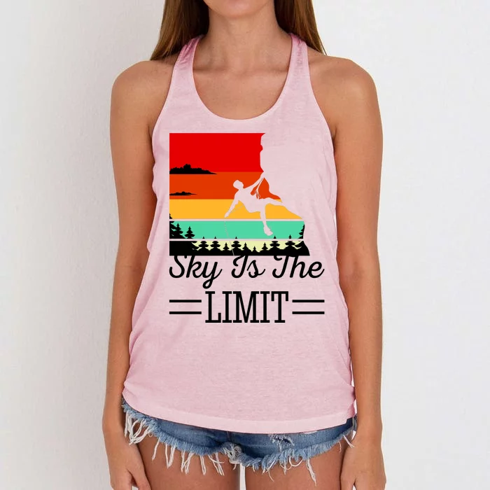 Sky Is The Limited Rock Climbing Women's Knotted Racerback Tank