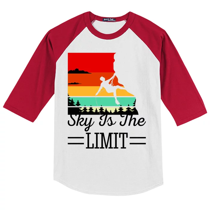 Sky Is The Limited Rock Climbing Kids Colorblock Raglan Jersey