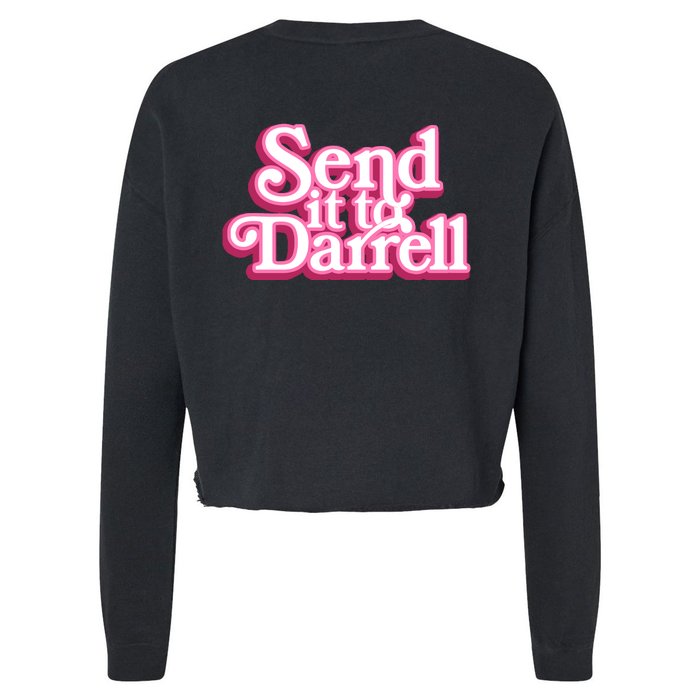 Send It To Darrell Front & Back Cropped Pullover Crew