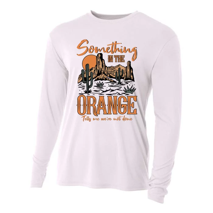 Something In The Orange Country Music Country Girl Cooling Performance Long Sleeve Crew