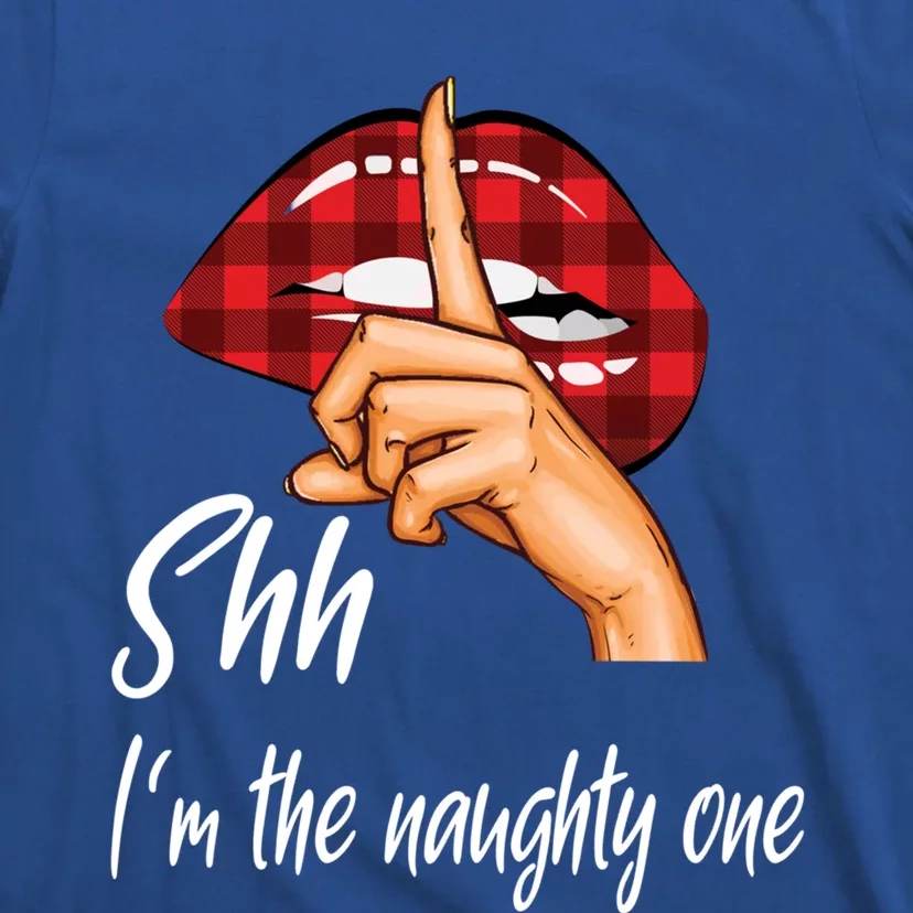 Shh IM The Naughty One Christmas Xmas Cute Gift T-Shirt