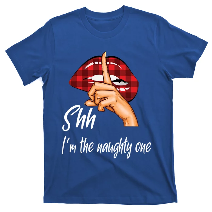 Shh IM The Naughty One Christmas Xmas Cute Gift T-Shirt