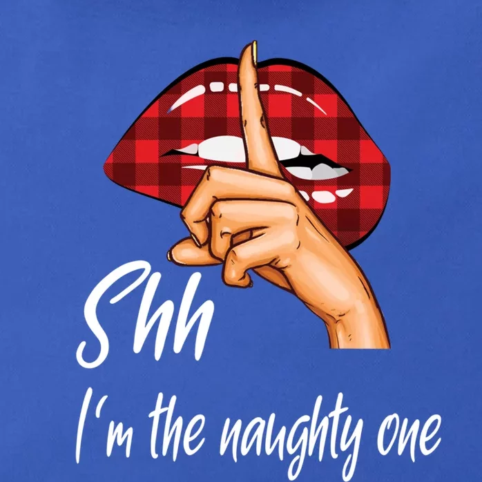 Shh IM The Naughty One Christmas Xmas Cute Gift Zip Tote Bag