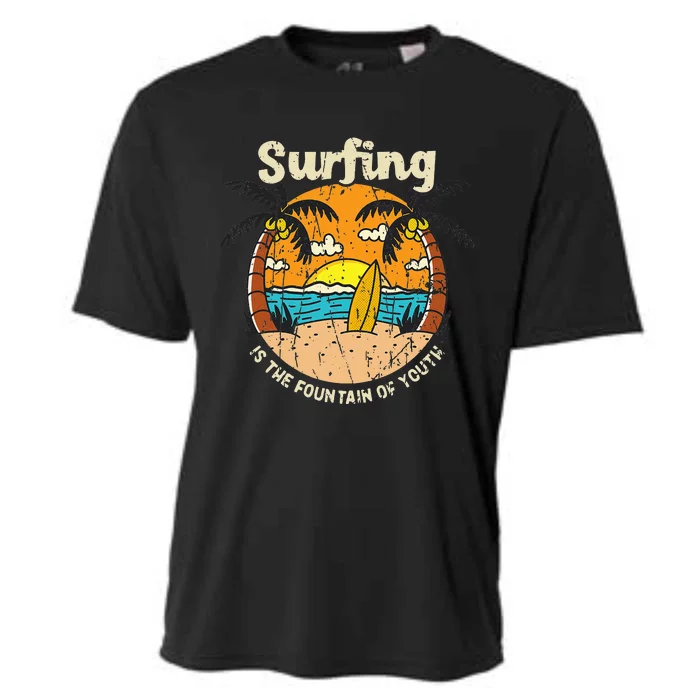 Surfing is the fountain of  - Surfing Cooling Performance Crew T-Shirt