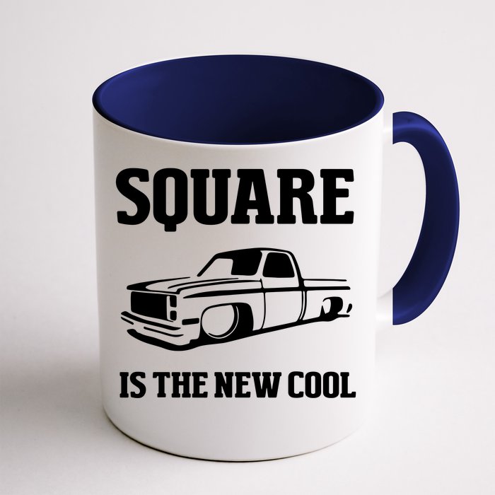 Square Is The New Cool Square Body Front & Back Coffee Mug