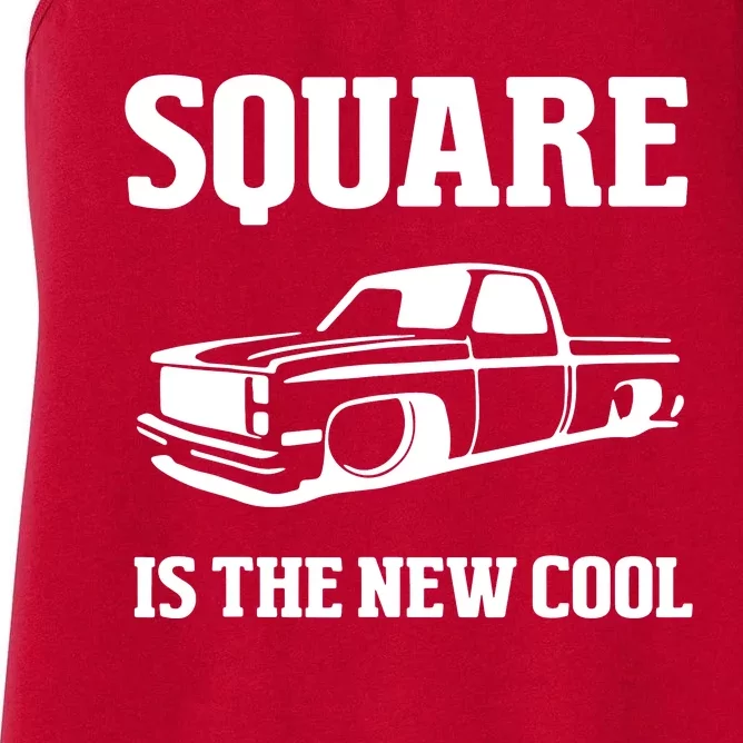 Square Is The New Cool Square Body Women's Racerback Tank