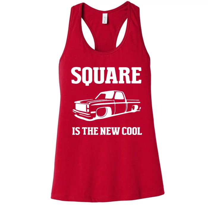 Square Is The New Cool Square Body Women's Racerback Tank