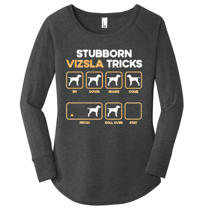 Stubborn Izsla Tricks Dog Lover Izsla Women's Perfect Tri Tunic Long Sleeve Shirt