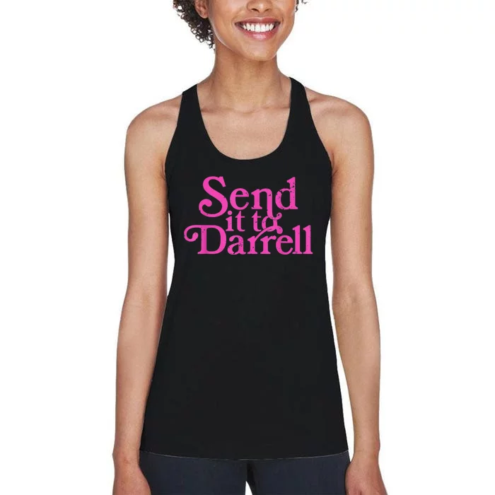 Send It To Darrell Send It To Daryl Funny Women's Racerback Tank