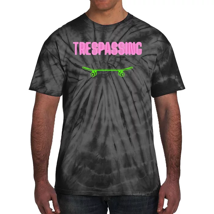 Shred It Up With This Skateboard Design No Trespassing Bro Tie-Dye T-Shirt