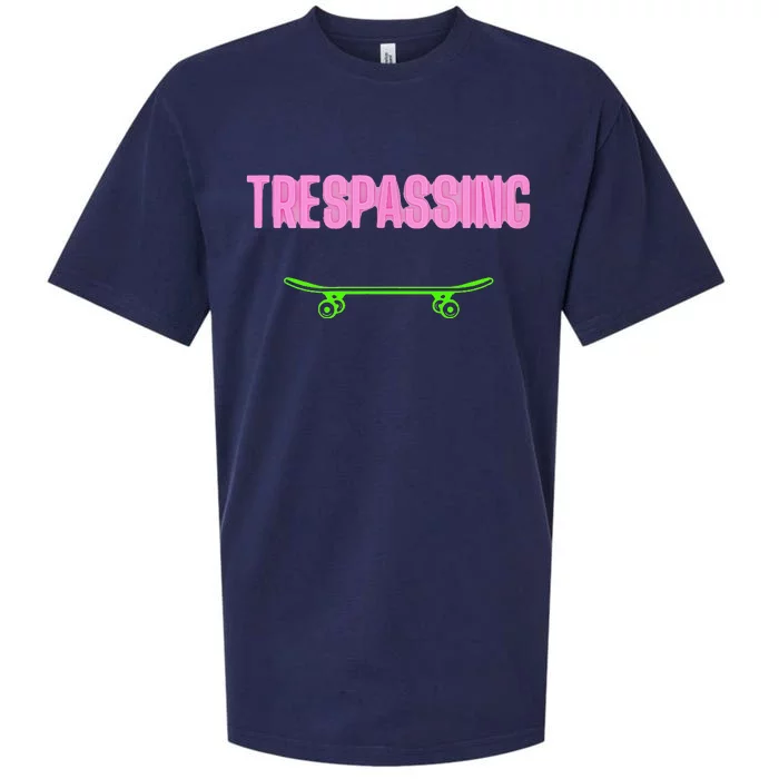 Shred it up with this Skateboard design No Trespassing Bro Sueded Cloud Jersey T-Shirt