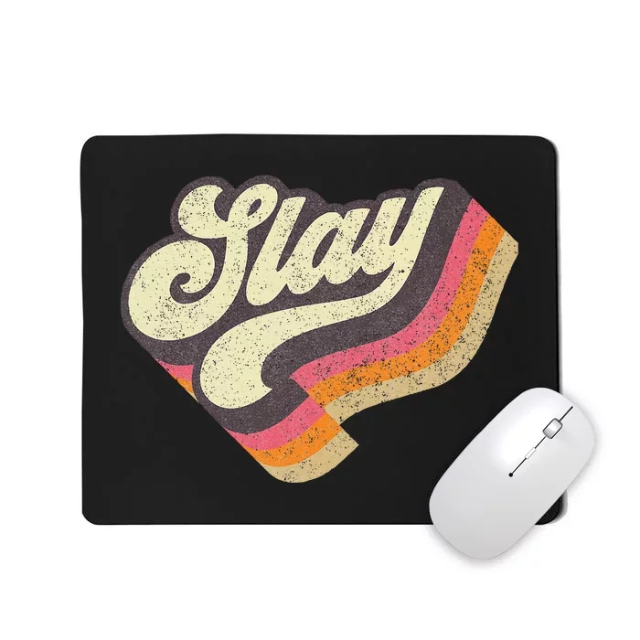 Slay Internet Viral Meme Dank Slang Vintage Style Mousepad