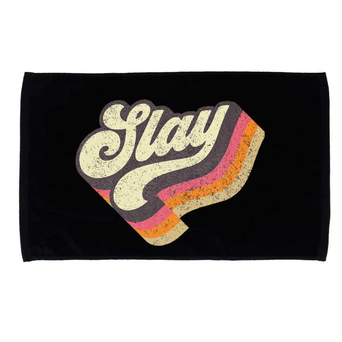 Slay Internet Viral Meme Dank Slang Vintage Style Microfiber Hand Towel