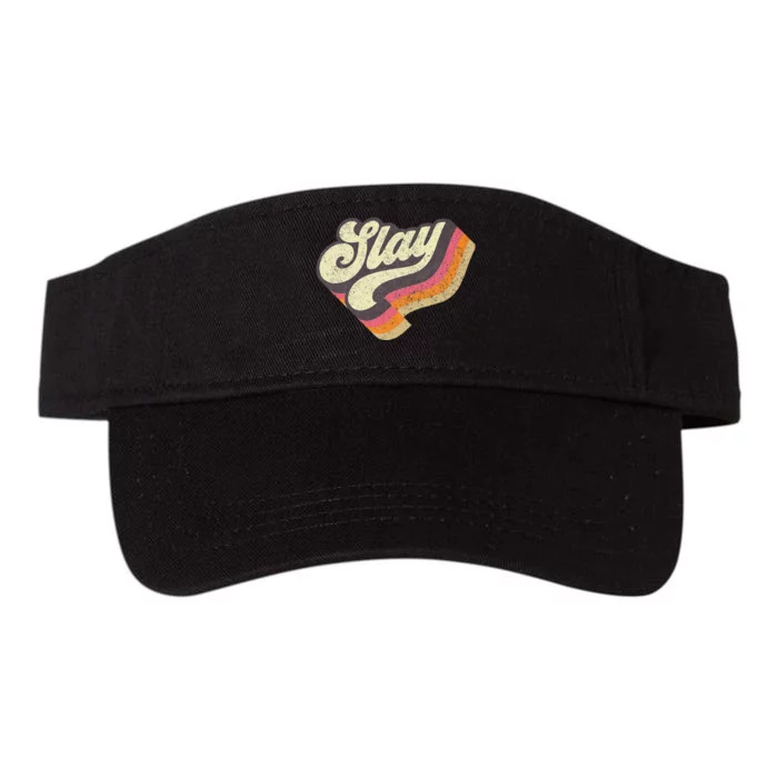 Slay Internet Viral Meme Dank Slang Vintage Style Valucap Bio-Washed Visor