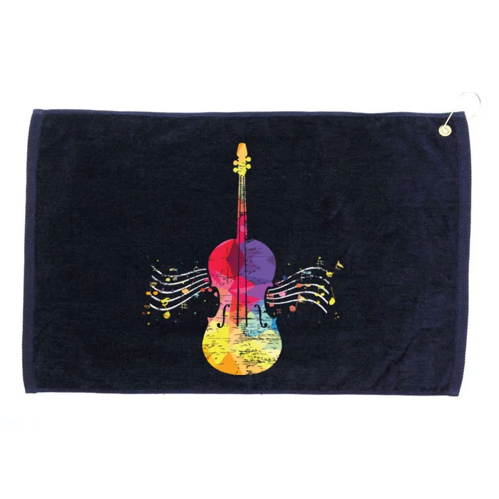 String Instrument Violinist Cello Violin Grommeted Golf Towel