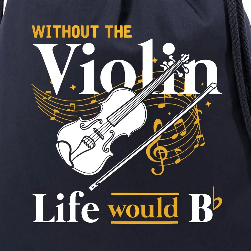 String Instrument Violinist Gift Cello Tee Violin Drawstring Bag