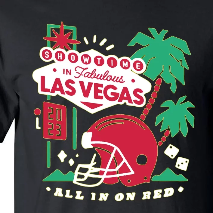 Showtime In Vegas All In On Red Tall T-Shirt