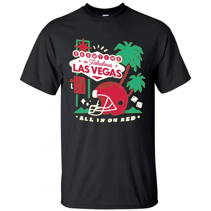 Showtime In Vegas All In On Red Tall T-Shirt