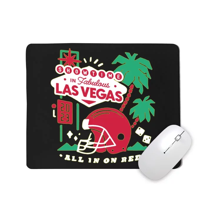 Showtime In Vegas All In On Red Mousepad