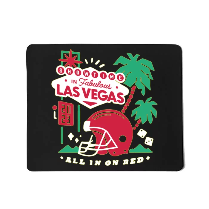 Showtime In Vegas All In On Red Mousepad