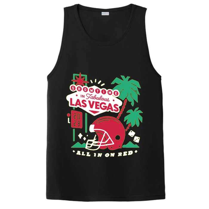 Showtime In Vegas All In On Red Performance Tank