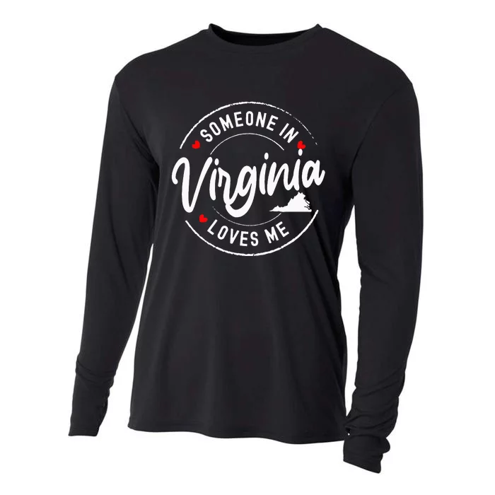 Someone In Virginia Loves Me Cooling Performance Long Sleeve Crew