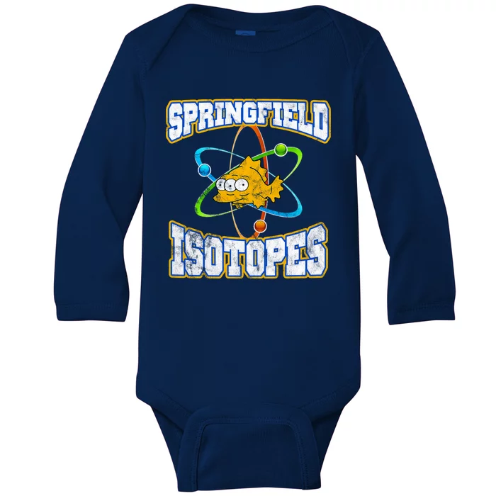 Springfield Isotopes Vintage Baby Long Sleeve Bodysuit