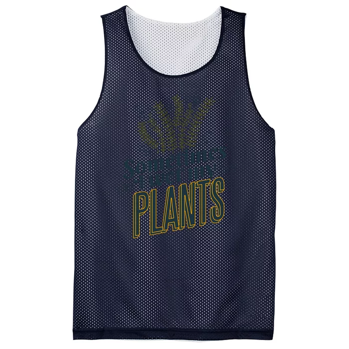 Sometimes I Wet My Plants Funny Mesh Reversible Basketball Jersey Tank