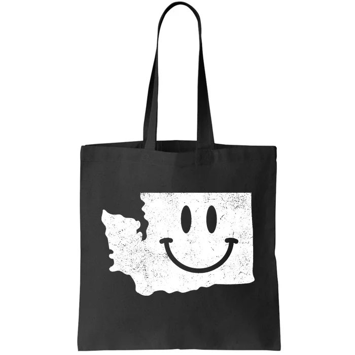 Smiling In Wa Funny Washington Happy Face Tote Bag