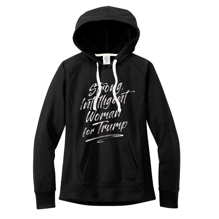 Strong Intelligent Woman Trump 2024 For Women Women's Fleece Hoodie