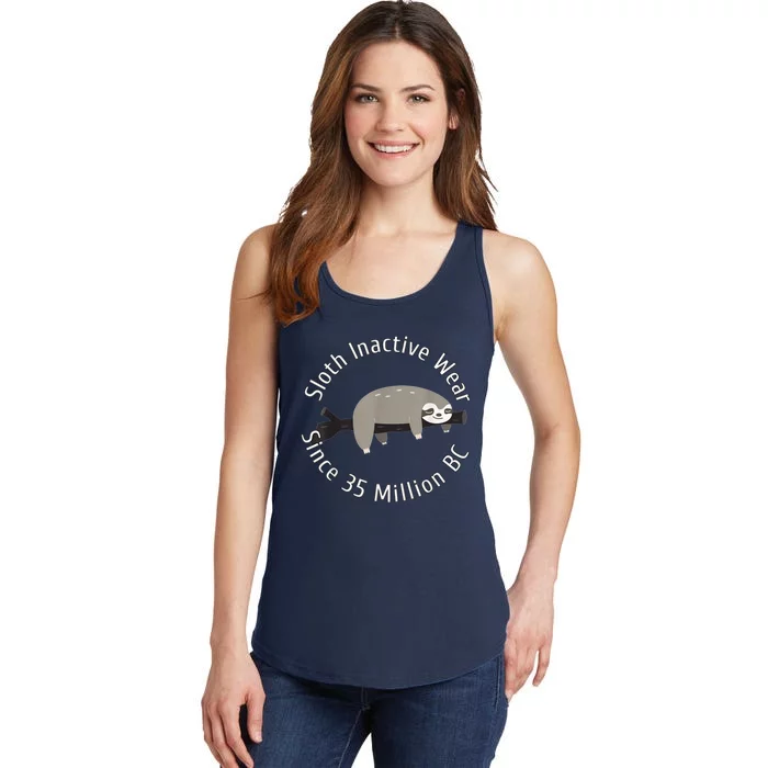 Sloth Inactive Wear Since 35 Million Bc Sleeping Sloth Ladies Essential Tank