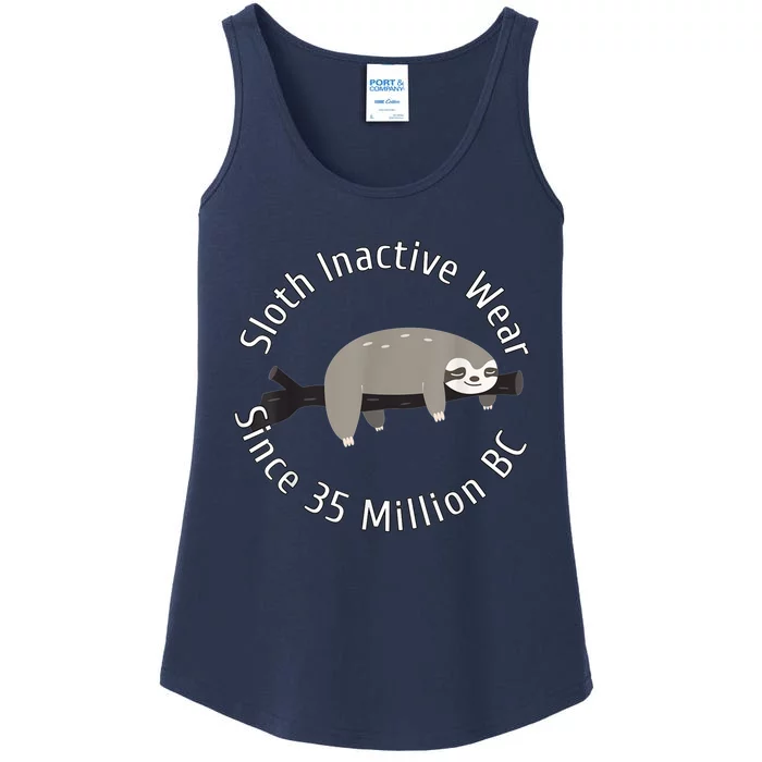 Sloth Inactive Wear Since 35 Million Bc Sleeping Sloth Ladies Essential Tank