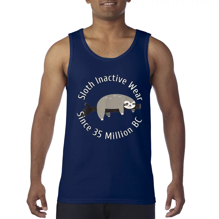 Sloth Inactive Wear Since 35 Million Bc Sleeping Sloth Tank Top