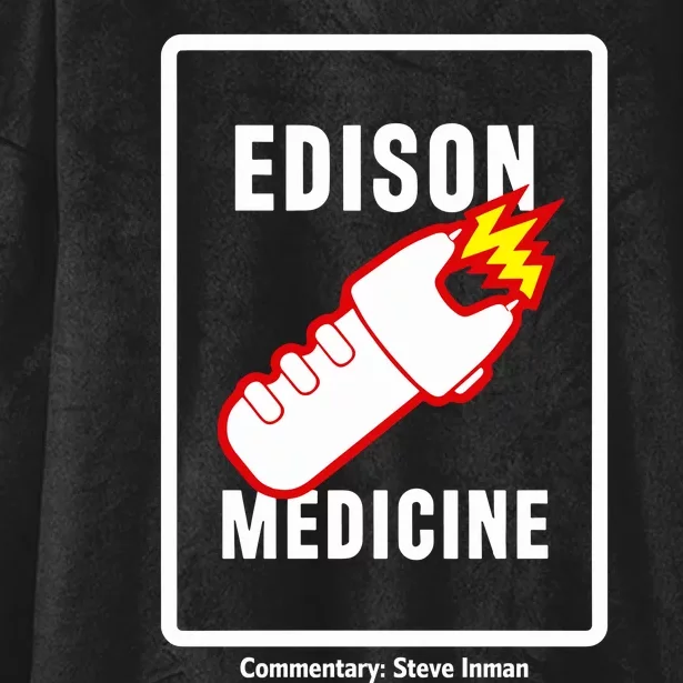 Steve Inman Wearing Edison Medicine Hooded Wearable Blanket