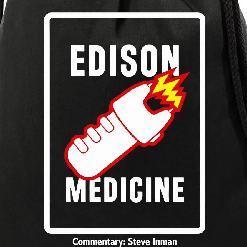 Steve Inman Wearing Edison Medicine Drawstring Bag